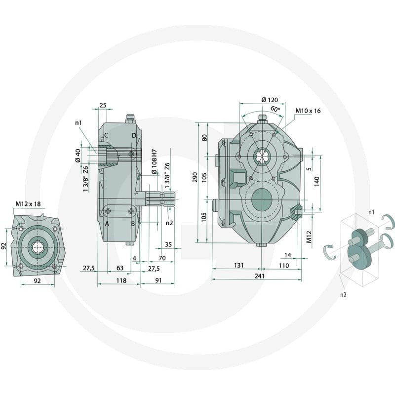 BONDIOLI & PAVESI Przekładnia zębata czoł… | poltechparts.pl