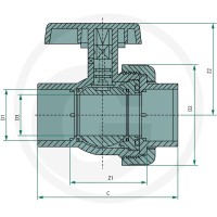 GRANIT Zawór kulowy 40504051813 - 40504051813 - Sklep rolniczy PoltechParts