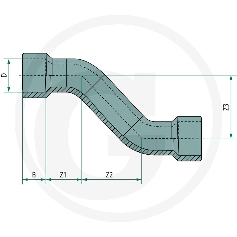 GRANIT Kolanko typu S 40504051714 - 40504051714 - Sklep rolniczy PoltechParts