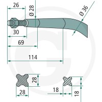 SHW Ząb 43008002005 - Sklep PoltechParts