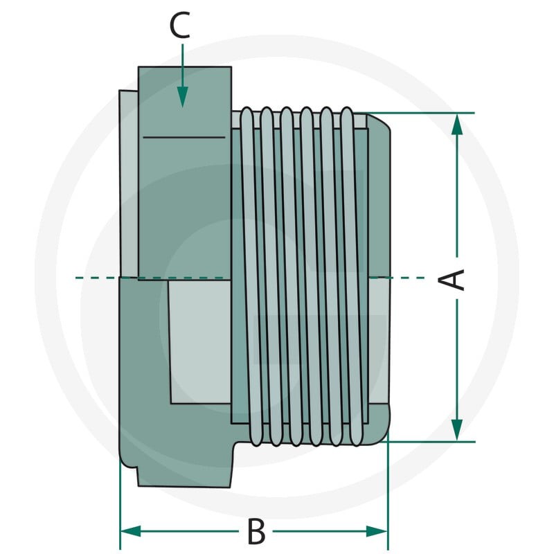 GRANIT Korek gwintowany 4050110607 - 4050110607 - Sklep rolniczy PoltechParts
