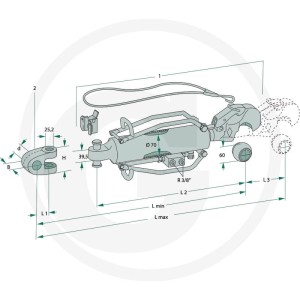 Walterscheid Łącznik górny hydrauliczny 395203020