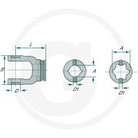 Walterscheid Widełki wpustowe 395168279 - 395168279 - Sklep rolniczy PoltechParts