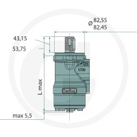 WHITE Silnik hydrauliczny OMP-X 040cc D = 25mm / A2 25711186719 - 25711186719 - Sklep rolniczy PoltechParts
