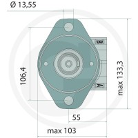 WHITE Silnik hydrauliczny OMP-X 040cc D = 25mm / A2 25711186719 - 25711186719 - Sklep rolniczy PoltechParts