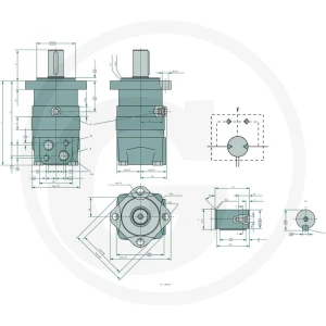 WHITE Silnik hydrauliczny OMS 125 257151F0502