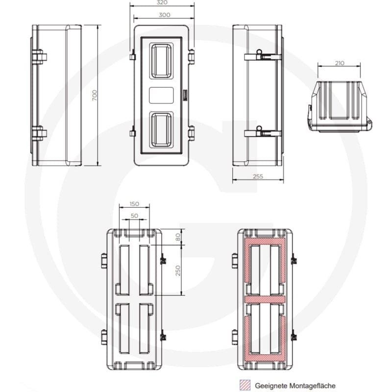 Jonesco Skrzynka gaśnicy 28800139 - Sklep PoltechParts