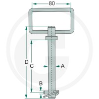 GRANIT Sworzeń łącznika górnego 20032189 - Sklep PoltechParts