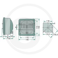 Cobo Reflektor kierunkowy 22705112000 - 22705112000 - Sklep rolniczy PoltechParts