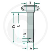 GRANIT Sworzeń łącznika górnego 20012847 - Sklep PoltechParts