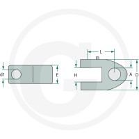 GRANIT Głowica widełkowa przegubowa 200120286 - 200120286 - Sklep rolniczy PoltechParts