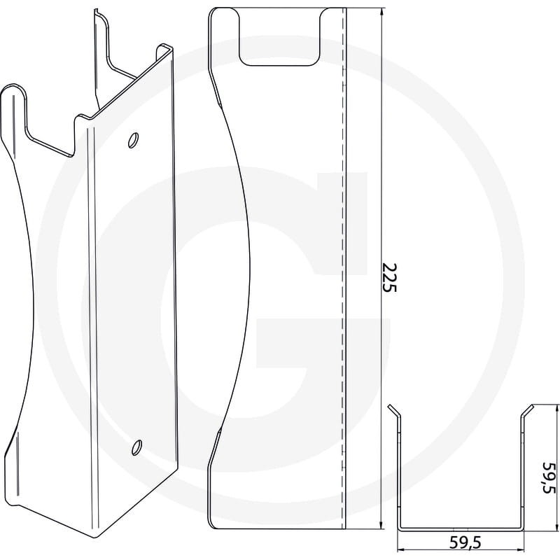 GRANIT Uchwyt ścienny 22298065 - 22298065 - Sklep rolniczy PoltechParts