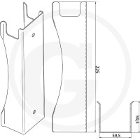 GRANIT Uchwyt ścienny 22298065 - 22298065 - Sklep rolniczy PoltechParts