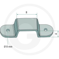 GRANIT Mocowanie kłonicy 22010120 - 22010120 - Sklep rolniczy PoltechParts