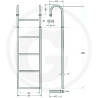 GRANIT Drabinka 220AUF08 - 220AUF08 - Sklep rolniczy PoltechParts