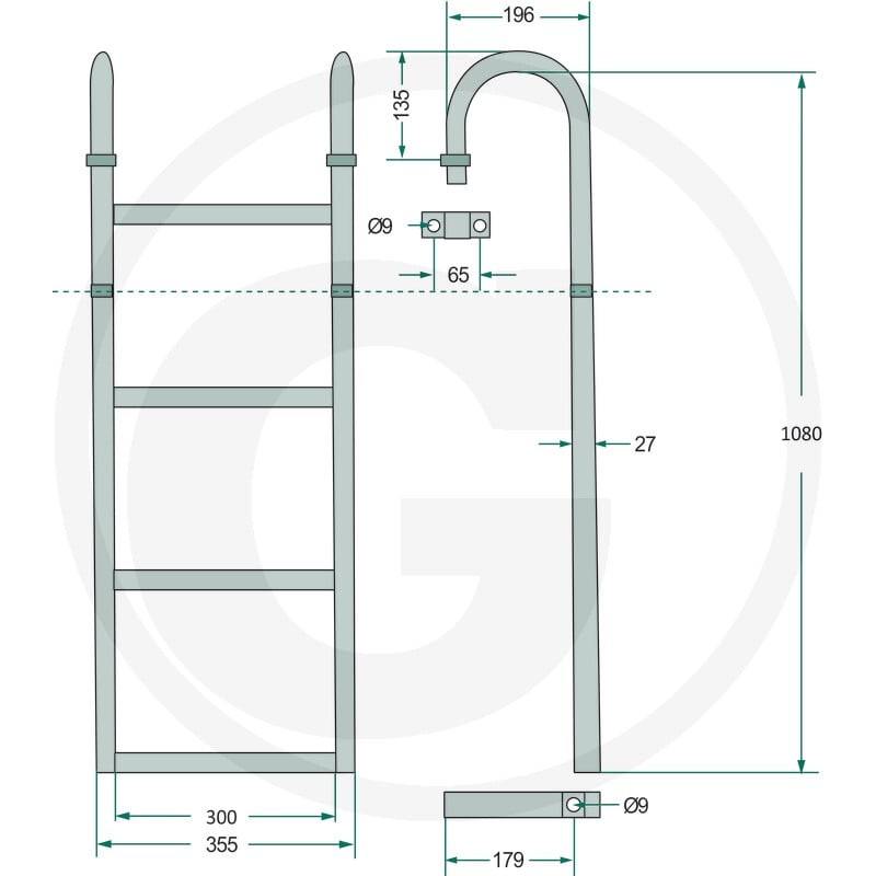 GRANIT Drabinka 220AUF07 - 220AUF07 - Sklep rolniczy PoltechParts