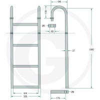 GRANIT Drabinka 220AUF07 - 220AUF07 - Sklep rolniczy PoltechParts