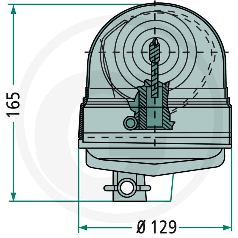 GRANIT Lampa ostrzegawcza H1 „VEGA LINE” 20799023 - 20799023 - Sklep rolniczy PoltechParts