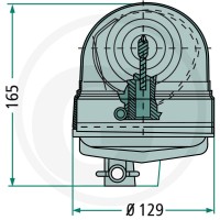 GRANIT Lampa ostrzegawcza H1 „VEGA LINE” 20799023 - 20799023 - Sklep rolniczy PoltechParts