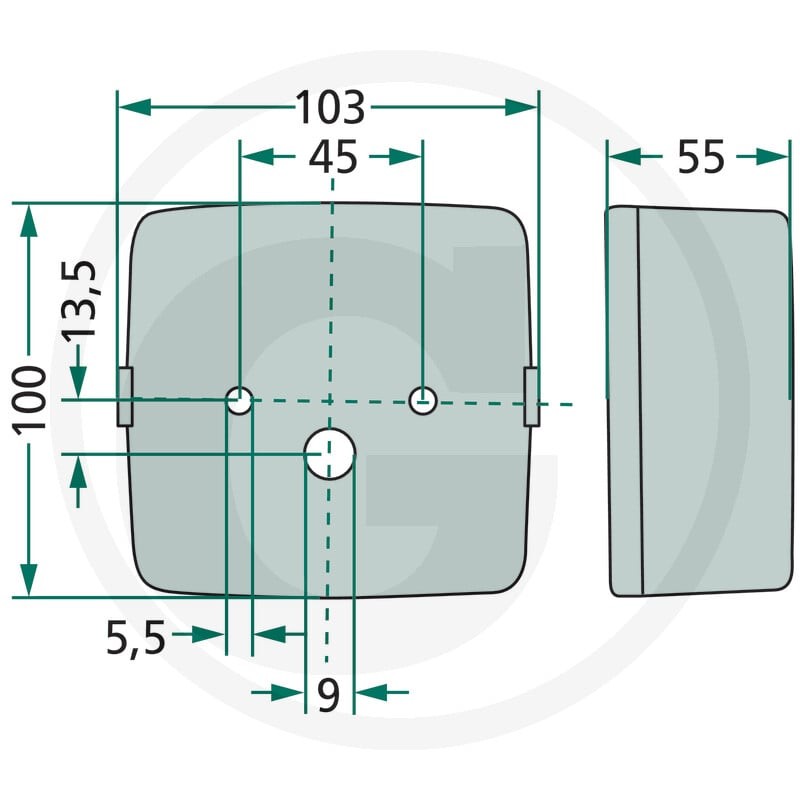 GRANIT Lampa tylna 207BBSK205 - 207BBSK205 - Sklep rolniczy PoltechParts