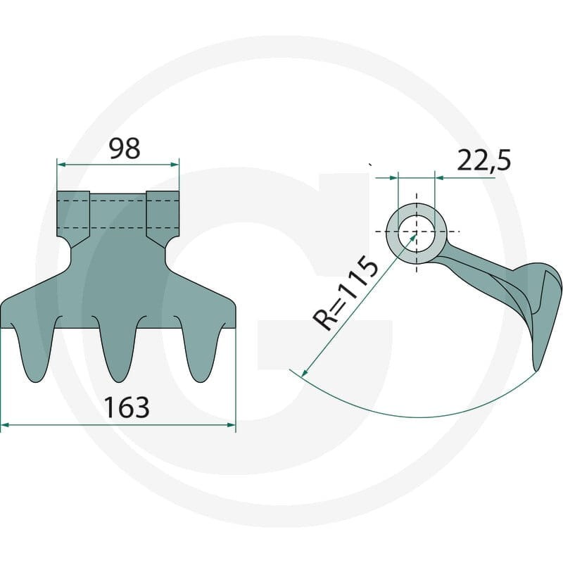 GRANIT Bijak młotkowy 18063-RM-41 - 18063-RM-41 - Sklep rolniczy PoltechParts