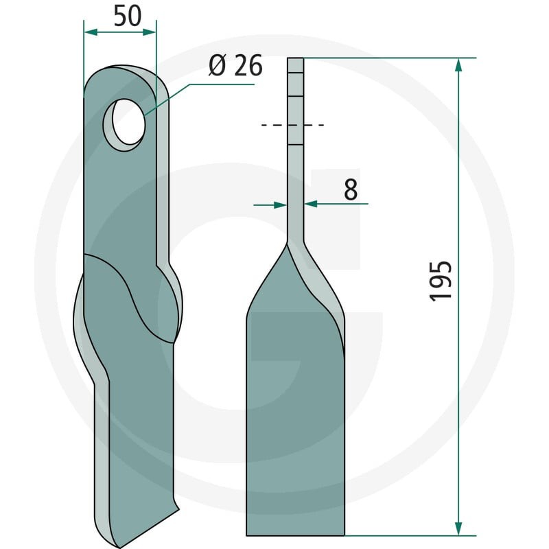 GRANIT Nóż 18063-SIC-06 - 18063-SIC-06 - Sklep rolniczy PoltechParts