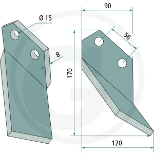 GRANIT Nóż rotacyjny 180COM-12L