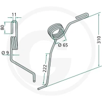 GRANIT Palec zagarniający siewnika 1801… | poltechparts.pl