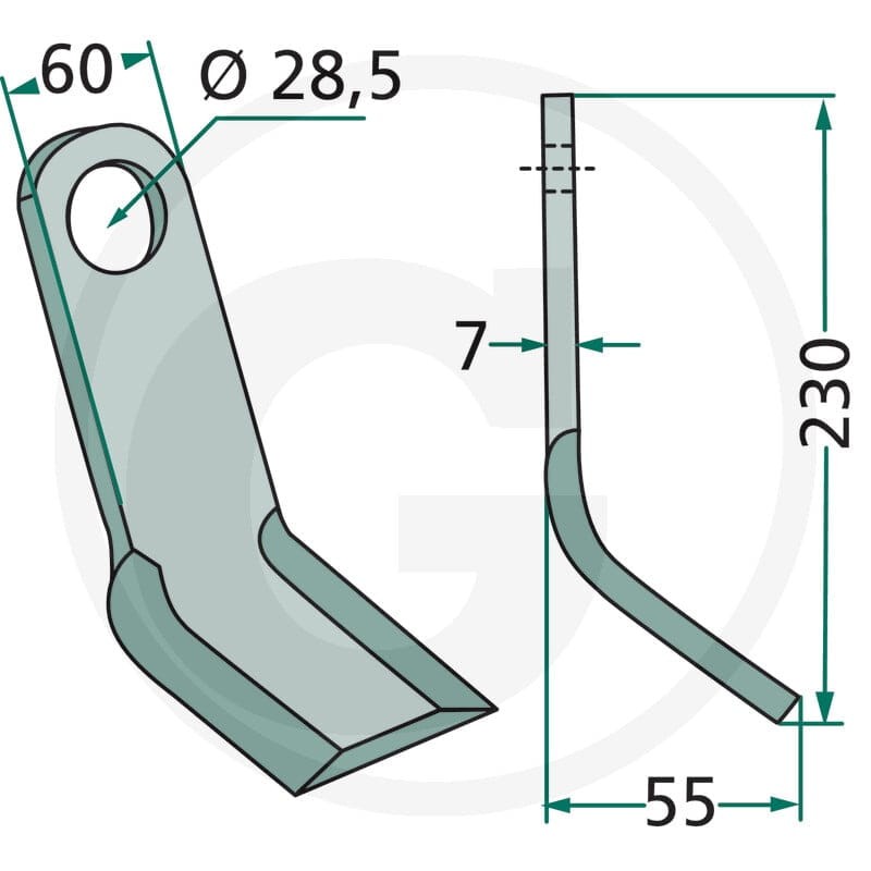GRANIT Nóż Y 18063-CAE-04 - 18063-CAE-04 - Sklep rolniczy PoltechParts