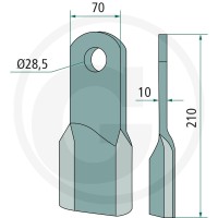 GRANIT Nóż 18063-FIS-07 - 18063-FIS-07 - Sklep rolniczy PoltechParts