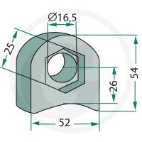 GRANIT Uchwyt 18063-RM-920 - 18063-RM-920 - Sklep rolniczy PoltechParts
