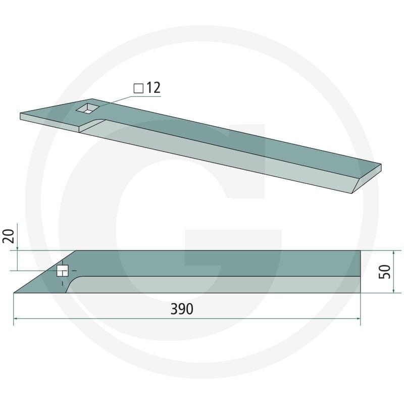 GRANIT Nóż ogławiacza 1803200361 - 1803200361 - Sklep rolniczy PoltechParts