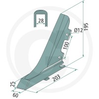 GRANIT Heavy Duty Dziób redlicy 1793700000 - 1793700000 - Sklep rolniczy PoltechParts