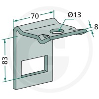 GRANIT Uchwyt 1801.303503 - 1801.303503 - Sklep rolniczy PoltechParts