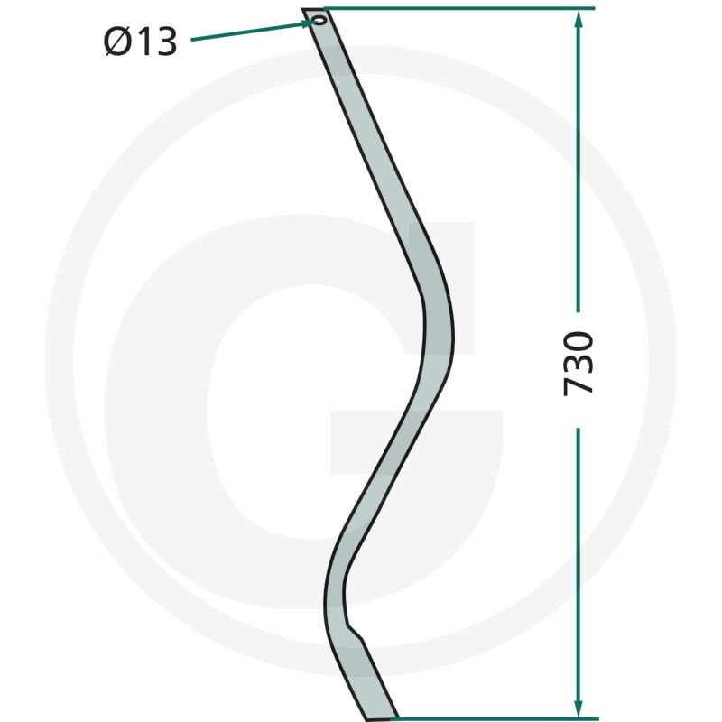 GRANIT Palec spulchniacza śladów 180180309 - 180180309 - Sklep rolniczy PoltechParts