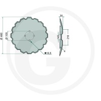 GRANIT Talerz brony talerzowej 1804700039 - Sklep PoltechParts