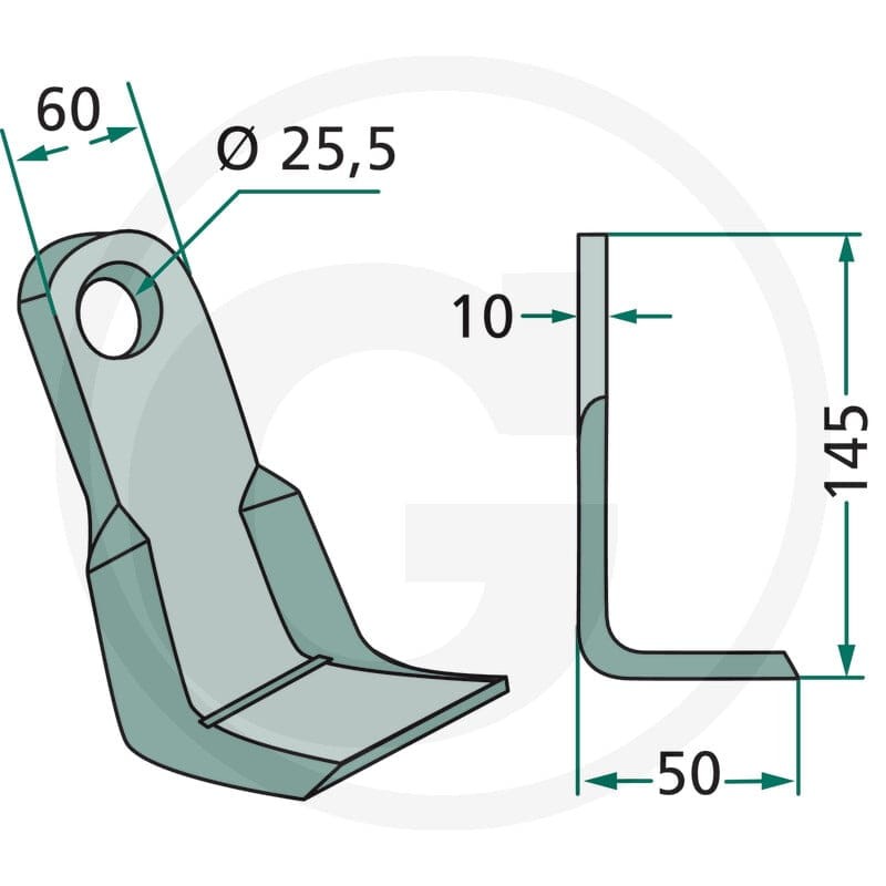 GRANIT Noże kątowe 18063-AGM-13 - 18063-AGM-13 - Sklep rolniczy PoltechParts