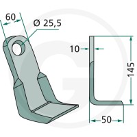 GRANIT Noże kątowe 18063-AGM-13 - 18063-AGM-13 - Sklep rolniczy PoltechParts