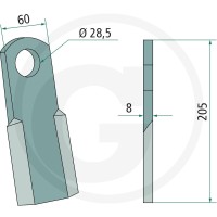 GRANIT Nóż 18063-BRT-03 - 18063-BRT-03 - Sklep rolniczy PoltechParts