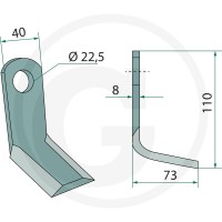 GRANIT Nóż Y 18063-CLE-01 - 18063-CLE-01 - Sklep rolniczy PoltechParts