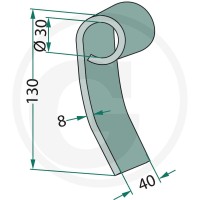 GRANIT Nóż bijakowy 18063-ZZZ-15 - 18063-ZZZ-15 - Sklep rolniczy PoltechParts