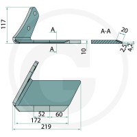 GRANIT ENDURANCE CARBIDE Lemiesz skrzydełkowy 179016662 - 179016662 - Sklep rolniczy PoltechParts