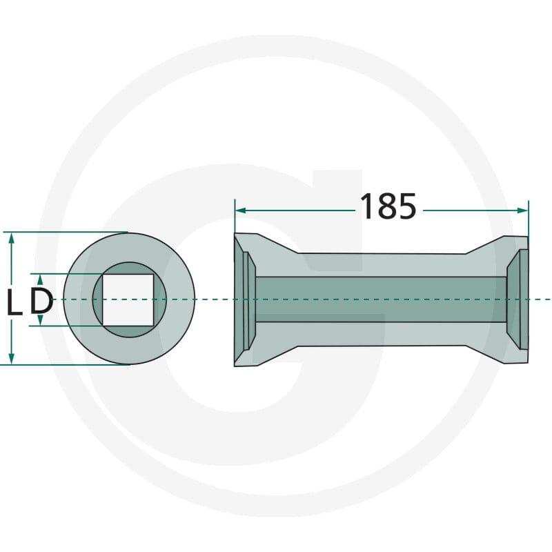 GRANIT Element pośredni 18031-0002 - 18031-0002 - Sklep rolniczy PoltechParts