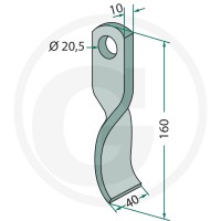 GRANIT Nóż 18063-BRN-01 - 18063-BRN-01 - Sklep rolniczy PoltechParts
