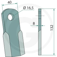 GRANIT Nóż 18063-NOB-17 - 18063-NOB-17 - Sklep rolniczy PoltechParts