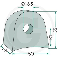 GRANIT Uchwyt 18063-RM-903 - 18063-RM-903 - Sklep rolniczy PoltechParts