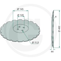 GRANIT Talerze brony 18031-0586 - Sklep PoltechParts