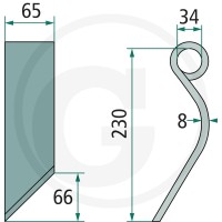 GRIMME Nóż bijakowy 29508900411 - Sklep PoltechParts