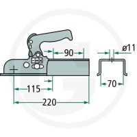 ALBE Zaczep kulowy 14200044 - 14200044 - Sklep rolniczy PoltechParts