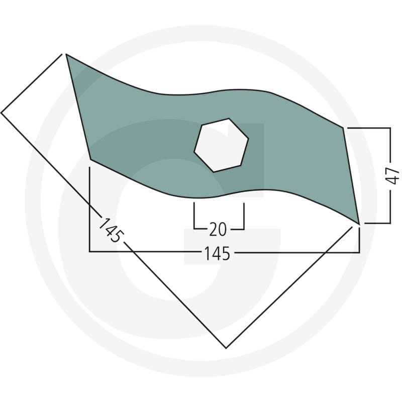 GRANIT Nóż 13270512 - 13270512 - Sklep rolniczy PoltechParts